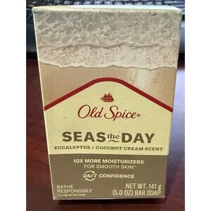 Old Spice Bar Soap Seas The Day 5oz 10x More Moisturizers For Smooth Skin